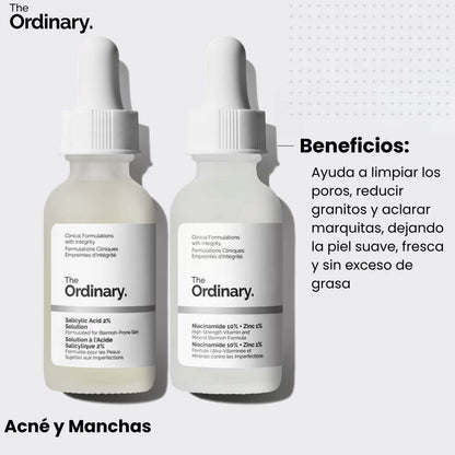 Kit Anti Acné - (Control de grasa + Poros + Imperfecciones)