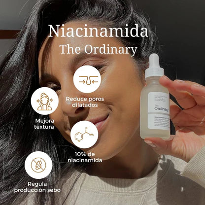 Niacinamida 10% + Zinc 1% – Suero Regulador de Poros y Grasa